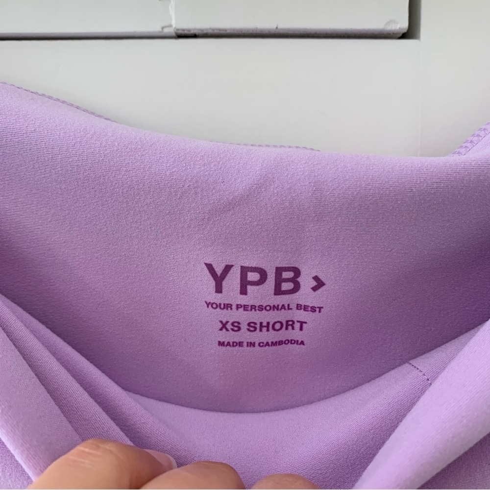 YPB Your Personal Best Lilac Purple Size XS Short Leggings - Picture 6 of 12